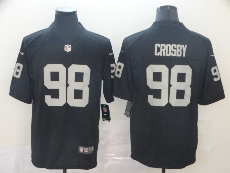 Men's Las Vegas Raiders Maxx Crosby #98 Black Jersey